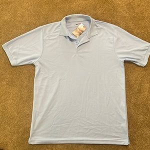 NEW - Men’s Short Sleeve Jump Start Polo Shirt - Light Blue